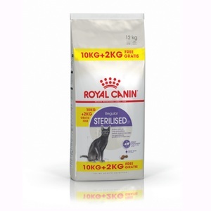Royal Canin, 10 + 2 kg gratis! 12 kg Royal Canin Feline im Bonusbag - Sterilised 37, 2 kg gratis! Royal Canin im Bonusbag 12 kg - Sterilised