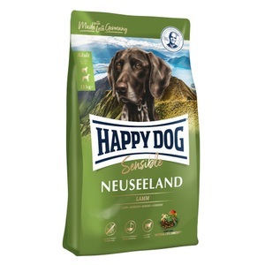Happy Dog Supreme Sensible, Testpaket Happy Dog Neuseeland Trocken- & Nassfutter & Snack - 12,5 kg + 6 x 800 g + 6 x 10 g, Happy Dog Supreme Sensible Neuseeland - 12,5 kg
