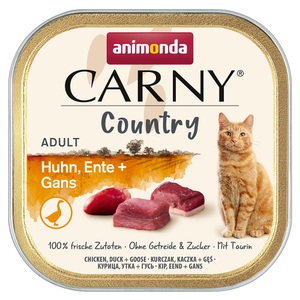Animonda Carny, Sparpaket Animonda Carny Country Adult 32 x 100 g - Huhn, Ente + Gans, Animonda Carny Country Adult 32 x 100 g - Huhn, Ente + Gans