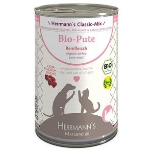 Herrmanns, Herrmann´s Reinfleisch 1 x 400 g - Bio Pute Pur, 