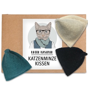 Kater Kasimir, Kater Kasimir Katzenminze-Kissen - 3er Set, Kater Kasimir Katzenminze-Kissen - 3er Set