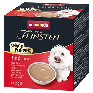 Animonda Vom Feinsten, 5 + 1 gratis! Animonda Vom Feinsten Adult Snack-Pudding 6 x 85 g - Rind pur, 