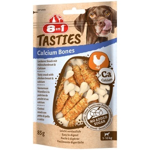 8in1, 8in1 Tasties Huhn Calcium Bones - 6 x 85 g, 8in1 Tasties Huhn Calcium Bones - 85 g