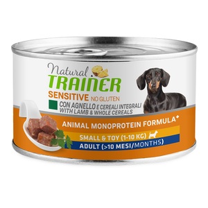 TRAINER, Trainer Hundefutter Sensitive No Gluten Small&Toy Adult Lamm 150g, Natural Trainer Sensitive No Gluten Small & Toy Adult - mit Lamm und ganzen Körnern