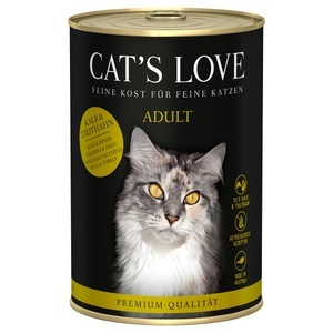 CAT'S LOVE, Sparpaket Cat's Love 24 x 400 g - Kalb & Truthahn, Cat's Love 6 x 400 g - Kalb & Truthahn