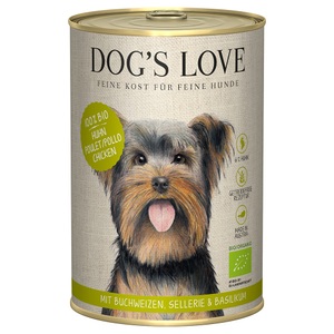 Dog's Love, Dog's Love Nassfutter Menü 100% BIO Huhn mit Buchweizen, Sellerie und Basilikum, Dog's Love Nassfutter Menü 100% BIO Huhn mit Buchweizen, Sellerie und Basilikum - Beige -