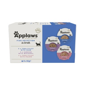 Applaws, Applaws Cat Pot Selection Probierpack 8 x 60 g - Fischauswahl, Applaws Cat Pot Probierpack 8 x 60 g - Fischauswahl