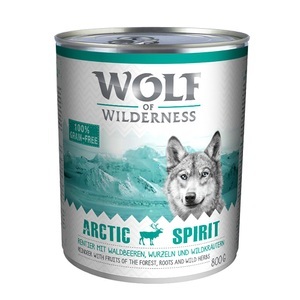 Wolf of Wilderness, Sparpaket: Wolf of Wilderness Adult 12 x 800 g - Arctic Spirit - Rentier, 