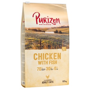 Purizon Cat, 6,5 kg Purizon Katzenfutter + gratis Katzenspielzeug! - Adult Huhn & Fisch, 6,5 kg + 400 g gratis! Purizon 6,9 kg - Original Huhn mit Fisch