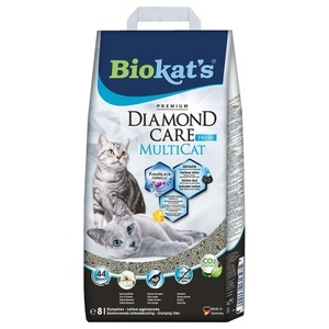 Biokat´s, 8 l + 2 l gratis! 10 l Biokat´s DIAMOND CARE Katzenstreu - MultiCat Fresh (8 l), Biokat's Diamond Care Multicat Fresh Katzenstreu (8 Liter)