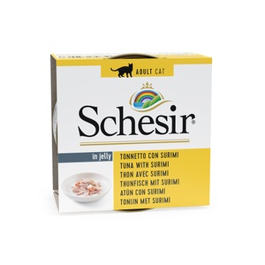 Schesir, 20 + 4 gratis! 24 x 85 g Schesir in Gelee - Thunfisch mit Surimi, Schesir in Gelee 6 x 85 g - Thunfisch mit Surimi