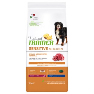 Trainer Natural Sensitive, Natural Trainer Sensitive No Gluten Adult Medium/Maxi mit Lamm - 2 x 12 kg