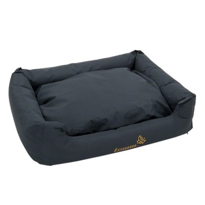 bitiba, Hundebett Sleepy Time grey mit Kissen, Größe M - L 100 x B 75 x H 30 cm