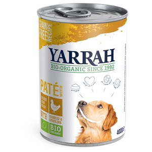 Yarrah, Yarrah Bio Huhn 6 x 400 / 405 g - Bio Huhn mit Bio Meeresalgen & Bio Spirulina (400 g), Yarrah Bio Einzeldosen - Bio Huhn mit Bio Meeresalgen & Bio Spirulina 1 x 400 g
