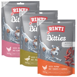 RINTI, RINTI Extra Bitties 100 g - Ente mit Ananas & Kiwi, Rinti Bitties Ananas mit Kiwi für Hunde (100g)