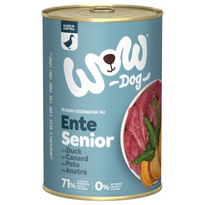 Sparpaket WOW Senior 24 x 400 g - Ente