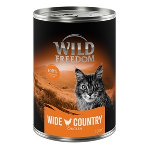 Wild Freedom, Wild Freedom Adult 6 x 400 g - Wide Country - Huhn pur, 5 + 1 gratis! Wild Freedom 6 x 400 g - Adult Wide Country - Huhn pur