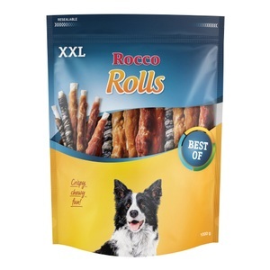Rocco, Rocco Rolls XXL Pack - Mix: Hühnerbrust, Entenbrust, Fisch 1kg, Rocco Rolls XXL Pack - Mix Hühnerbrust, Entenbrust, Fisch 1 kg