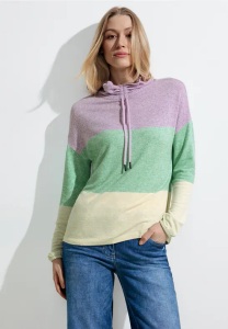 CECIL, Cecil Langarmshirt, mit Kordel, Cecil Langarmshirt, mit Kordel