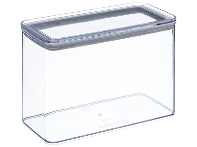 CONFORAMA, Konservierungsdose EASY2UZ Weiss, Grau 0.2 L, Konservierungsdose EASY2UZ 2 L durchsichtig