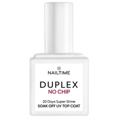 NAILTIME, NAILTIME NAILTIME DUPLEX NO CHIP SOAK OFF UV TOP COAT 20 Days Super Shine nagellack, NAILTIME NAILTIME DUPLEX NO CHIP SOAK OFF UV TOP COAT 20 Days Super Shine nagellack 8.0 ml