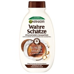Garnier, Garnier Wahre Schätze Garnier Wahre Schätze Pflegendes Shampoo Kokosmilch & Macadamia haarshampoo 250.0 ml, Garnier Wahre Schätze Garnier Wahre Schätze Kokosmilch & Macadamia haarshampoo 250.0 ml