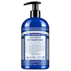Dr. Bronner's, Dr. Bronner's Flüssigseife Dr. Bronner's Flüssigseife Shikakai Soap Spearmint-Peppermint Flüssigseife 710.0 milliliter, Dr. Bronner's Dr. Bronner's BIO SUGAR SOAP Pfefferminze duschgel 710.0 ml
