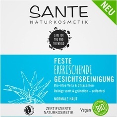 undefined, Feste Erfrischende Gesichtsreinigung Bio-Aloe Vera & Chiasamen gesichtsreinigung 60.0 g, 