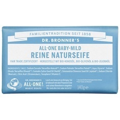 Dr. Bronner's, Dr. Bronner's Seife Dr. Bronner's Seife Baby Mild Stückseife 140.0 gram, Dr. Bronner's Dr. Bronner's Reine NATURSEIFE Baby-Mild babybad 140.0 g