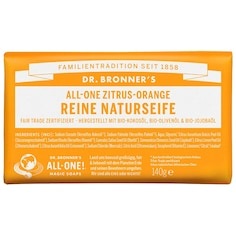 Dr. Bronner's, Dr. Bronner's Seife Dr. Bronner's Seife Citrus Orange Stückseife 140.0 gram, Dr. Bronner's Dr. Bronner's Reine NATURSEIFE Zitrus-Orange seife 140.0 g