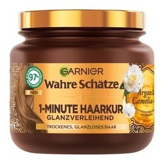 undefined, 340.0 ml, Garnier Wahre Schätze Garnier Wahre Schätze 1-Minute Haarkur ? glanzverleihend mit Arganöl und Cameliaöl haarkur 340.0 ml
