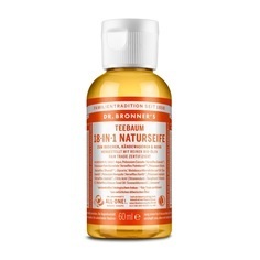 Dr. Bronner's, Dr. Bronner's Flüssigseife Dr. Bronner's Flüssigseife Tea Tree Flüssigseife 60.0 milliliter, Dr. Bronner's Dr. Bronner's Pure-Castile Soap duschgel 60.0 ml