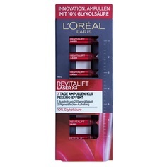 undefined, Revitalift Laser x3 7.0 ml, L?Oréal Paris Revitalift L?Oréal Paris Revitalift Laser Anti-Aging Gesichtspflege Glykolsäure Ampullen 7-Tage-Kur, 7 x 1ml gesichtspeeling 9.1 ml