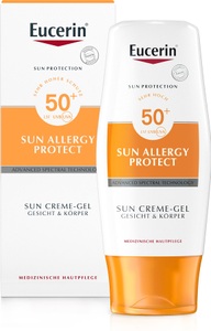 Beiersdorf AG Eucerin, Beiersdorf AG Eucerin Eucerin® Sun Allergy Protect Sun Creme-Gel LSF 50, Eucerin® Sun Allergy Protect Gel-Creme LSF 50+ ? Sonnenschutz für Hauttypen, die zu Sonnenallergien neigen