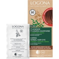Logona, Logona Logona Pflegende Pflanzen-Haarfarbe Pulver haarfarbe 100.0 g, Logona Pflegende Pflanzen-Haarfarbe Pulver Mahagonirot Bio,