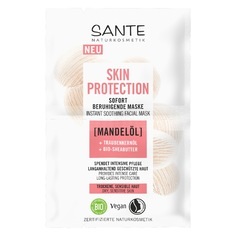 SANTE, Sante Skin Protection Sante Skin Protection Sofort beruhigende Maske mit Ceramiden, Traubenkernöl & Bio-Sheabutter feuchtigkeitsmaske 8.0 ml, Sante Protection Sofort Beruhigende Maske MIT Ceramiden