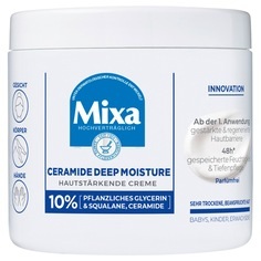 Mixa, Mixa Mixa Ceramide Deep Moisture Hautstärkende Creme koerpercreme 400.0 ml, Mixa Ceramide Deep Moist Creme für Gesicht, Körper und Hände (400ml)