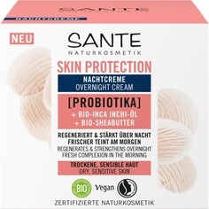 SANTE, Sante Skin Protection Sante Skin Protection Nachtcreme mit Probiotika, Bio-Inca Inchi-Öl & Bio-Sheabutter gesichtscreme 50.0 ml, Sante Protection Nachtcreme MIT Probiotika