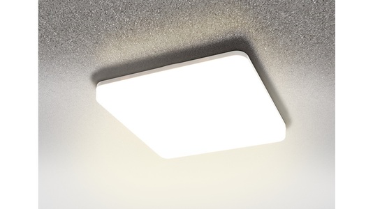 Heitronic, HEITRONIC 18-W-LED-Wand-/Deckenleuchte Pronto mit Bajonett-Anschluss, eckig, warmweiß, IP54, HEITRONIC 18-W-LED-Wand-/Deckenleuchte Pronto mit Bajonett-Anschluss, eckig, warmweiß, IP54