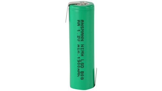 Ansmann, Ansmann maxE NiMH-Akku Mignon mit Z-Lötfahne, 2100 mAh, Ansmann maxE NiMH-Akku Mignon mit Z-Lötfahne, Typ 2100 mAh, min 1900 mAh
