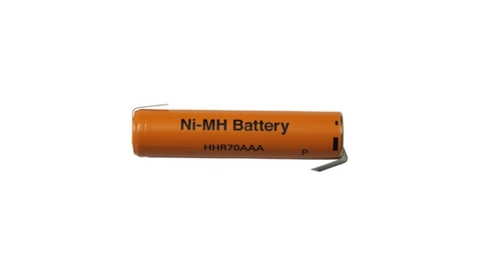 Panasonic, Panasonic NiMH-Zelle mit Lötfahne (Micro-AAA) HHR-70AAA-1Z, 700 mAh, Panasonic NiMH-Zelle mit Lötfahne (Micro-AAA) HHR-70AAA-1Z, 700 mAh