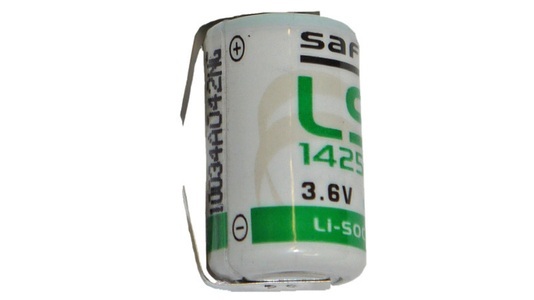 Saft, Saft Lithium Batterie mit Lötfahne LS-14250CNR, 1/2 Mignon AA, 3,6 V, 1200 mAh