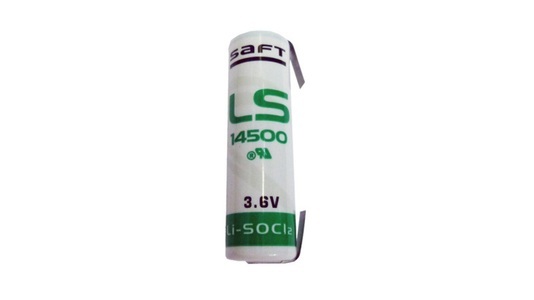 Saft, Saft Lithium Batterie mit Lötfahne LS-14500CNR, Mignon AA, 3,6 V, 2600 mAh, Saft Lithium Batterie mit Lötfahne LS-14500CNR, Mignon AA, 3,6 V, 2600 mAh