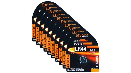 ELV, ELV Power Alkaline-Knopfzelle AG13/LR44, 10er Pack