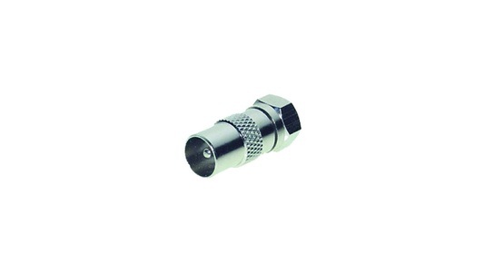 S-Conn, übergang F-Stecker auf Koaxial-Stecker, übergang F-Stecker auf Koaxial-Stecker