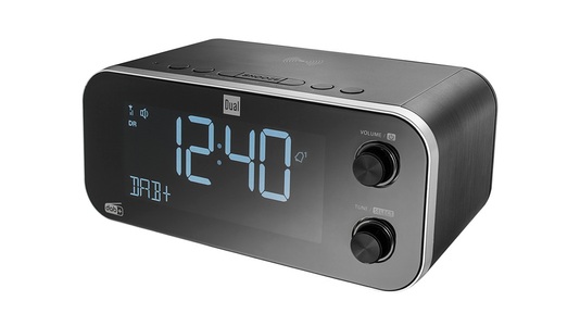 Dual, Dual DAB CR 30 Black Bird DAB+ Radiowecker UKW, USB Akku-Ladefunktion Schwarz, Dual Digitales Uhrenradio DAB CR 30 Black Bird, UKW/DAB+, Induktionsladefunktion