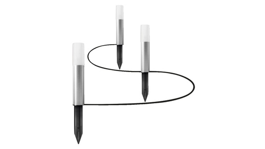 LEDVANCE, LEDVANCE 4058075478237 SMART+ GARDEN POLE 3 Pole mini extension LED-Gartenstrahler LED LED fest eingebaut 1.9 W Stahl, Ledvance SMART+ WiFi 1,7-W-LED-Gartenstrahler GARDEN POLEmini Erweiterungs-Set, 45 lm, RGBW, 3 Stk