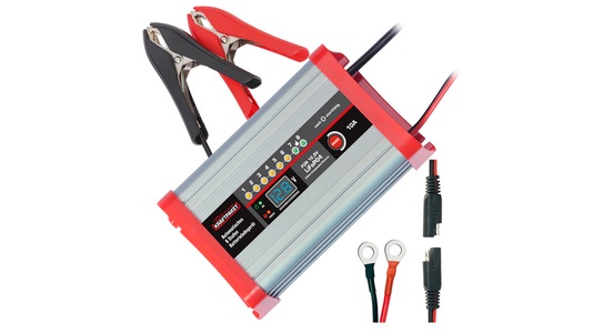 Dino KRAFTPAKET, Dino KRAFTPAKET Kfz-Batterieladegerät 136341, 12 V, 10 A, 20 - 100 Ah, für LiFePO4-Batterien, 
