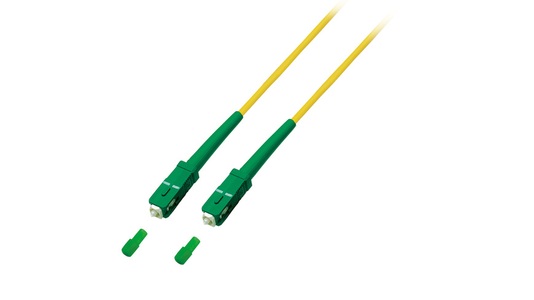 EFB-Elektronik, EFB LWL-Patchkabel, Simplex, SC/APC-SC/APC, halogenfrei, Aramid-Gewebemantel, 1 m, EFB LWL-Patchkabel, Simplex, SC/APC-SC/APC, halogenfrei, Aramid-Gewebemantel, 1 m