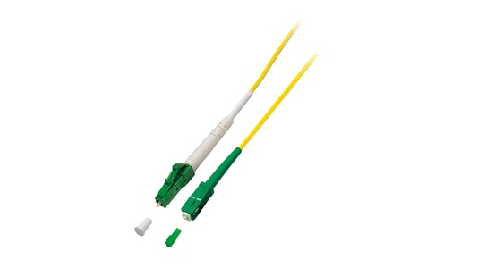 EFB-Elektronik, EFB LWL-Patchkabel, Simplex, LC/APC-SC/APC, halogenfrei, Aramid-Gewebemantel, 10 m, 